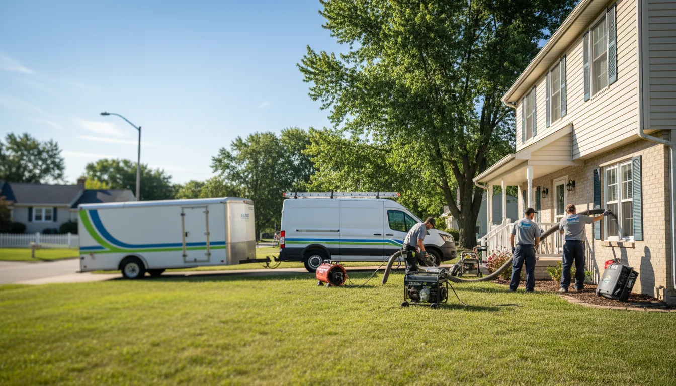 Flooded Basement Restoration And Cleanup With Repair in Middlebury, IN near me